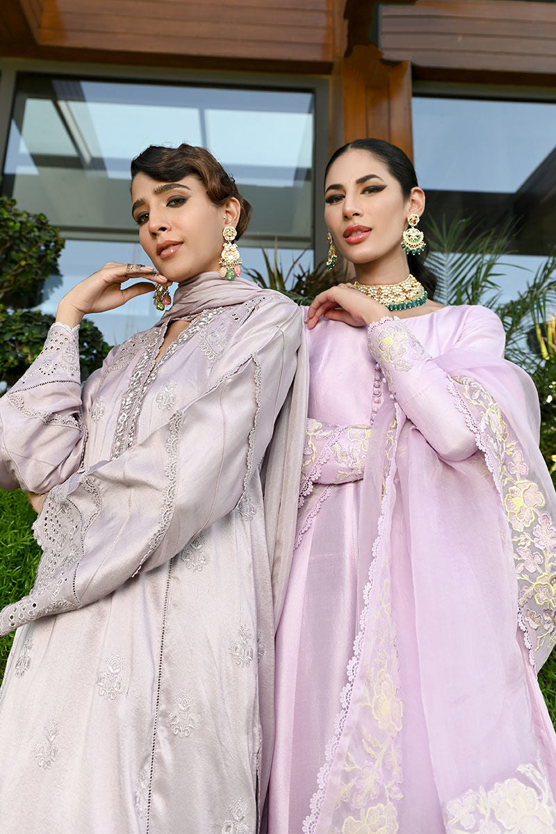 Ansab Jahangir | Luxury Silk Pret | HEIRLOOM LILAC by Ansab Jahangir - Designer Dress - Type: Ladies Clothes - Available at Libayah - 100% Original