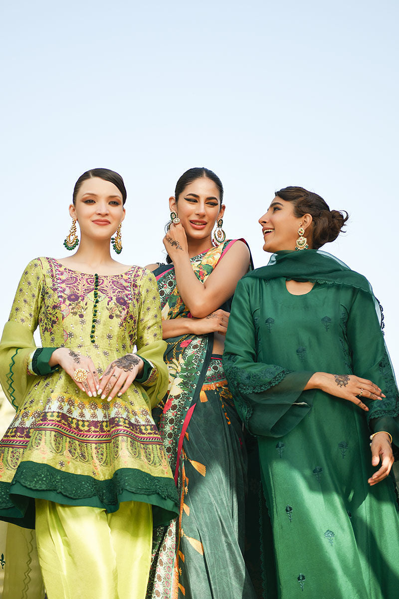 Ansab Jahangir | Luxury Silk Pret | KIWI by Ansab Jahangir - Designer Dress - Type: Ladies Clothes - Available at Libayah - 100% Original