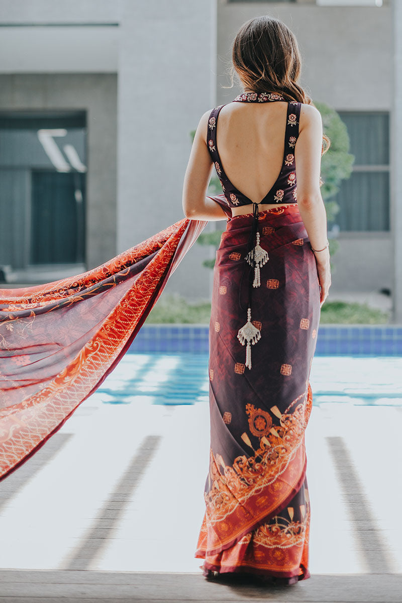 Ansab Jahangir | Luxury Silk Pret | VINTAGE VOILET by Ansab Jahangir - Designer Dress - Type: Ladies Clothes - Available at Libayah - 100% Original