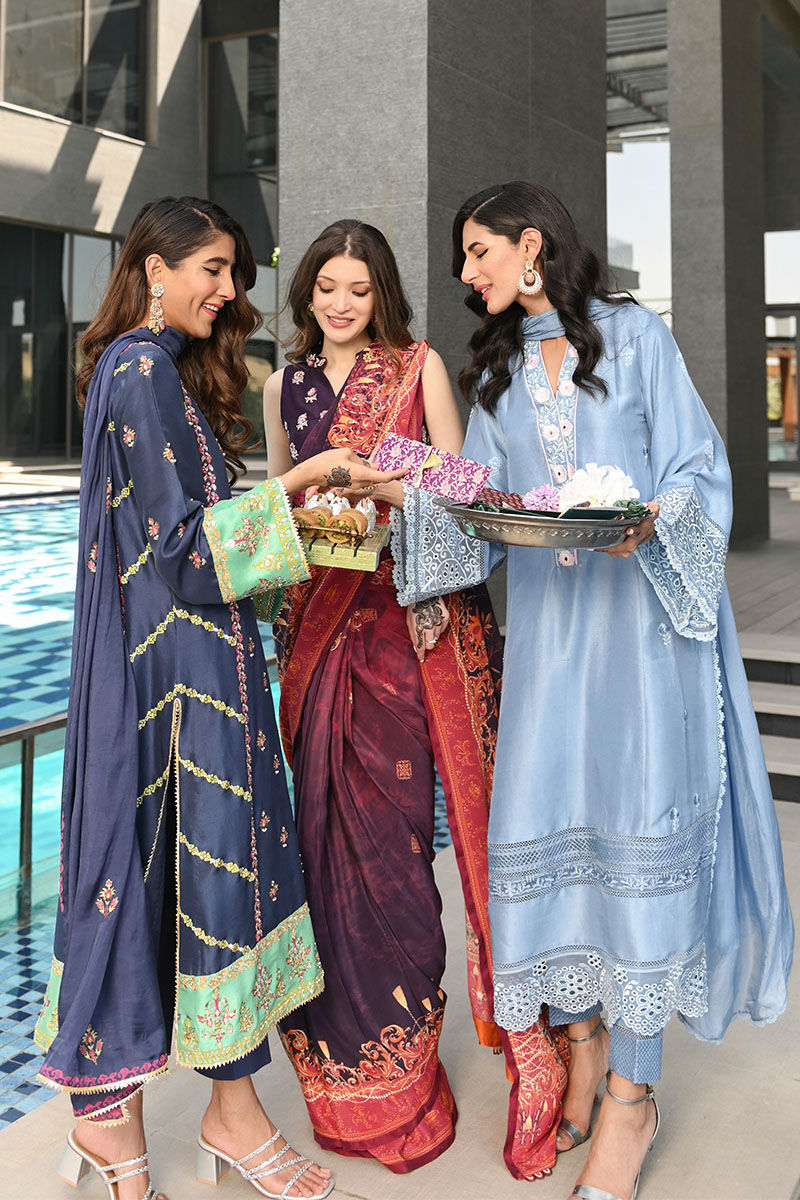 Ansab Jahangir | Luxury Silk Pret | VINTAGE VOILET by Ansab Jahangir - Designer Dress - Type: Ladies Clothes - Available at Libayah - 100% Original