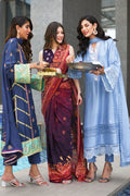Ansab Jahangir | Luxury Silk Pret | CRYSTAL BLUE by Ansab Jahangir - Designer Dress - Type: Ladies Clothes - Available at Libayah - 100% Original