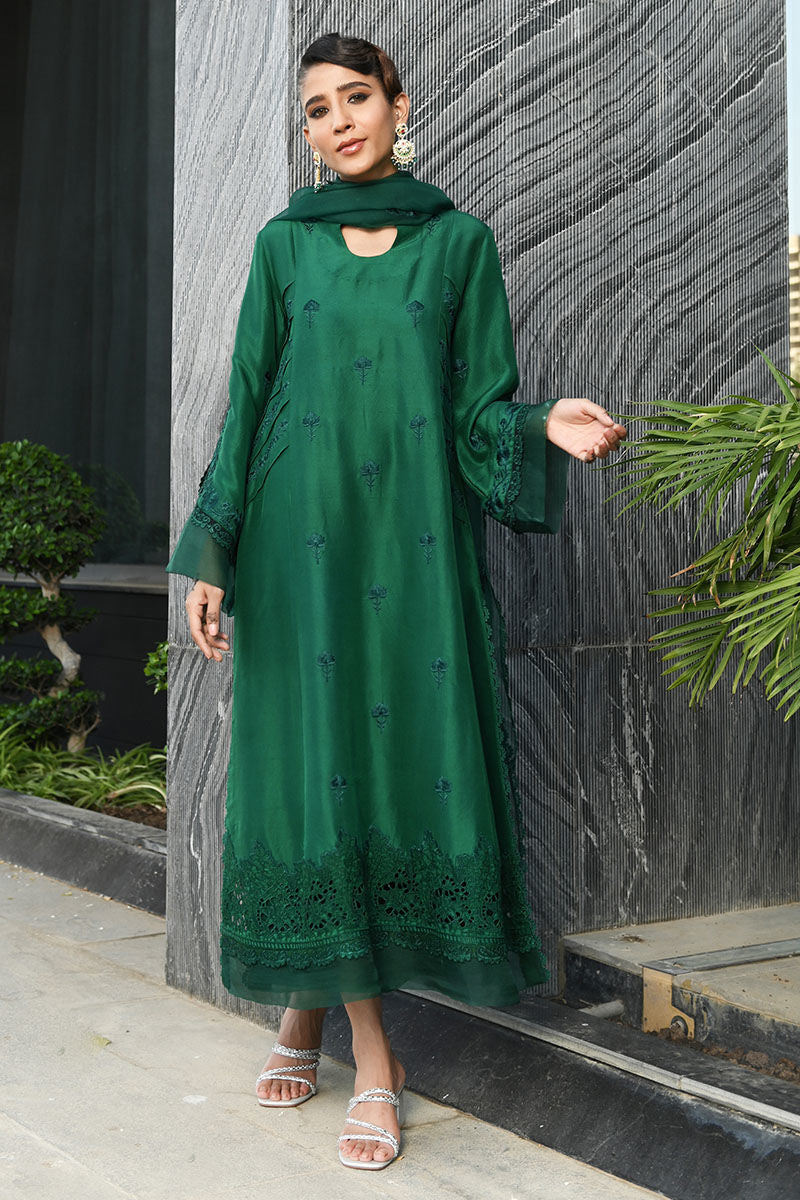 Ansab Jahangir | Luxury Silk Pret | DEEP LAKE by Ansab Jahangir - Designer Dress - Type: Ladies Clothes - Available at Libayah - 100% Original