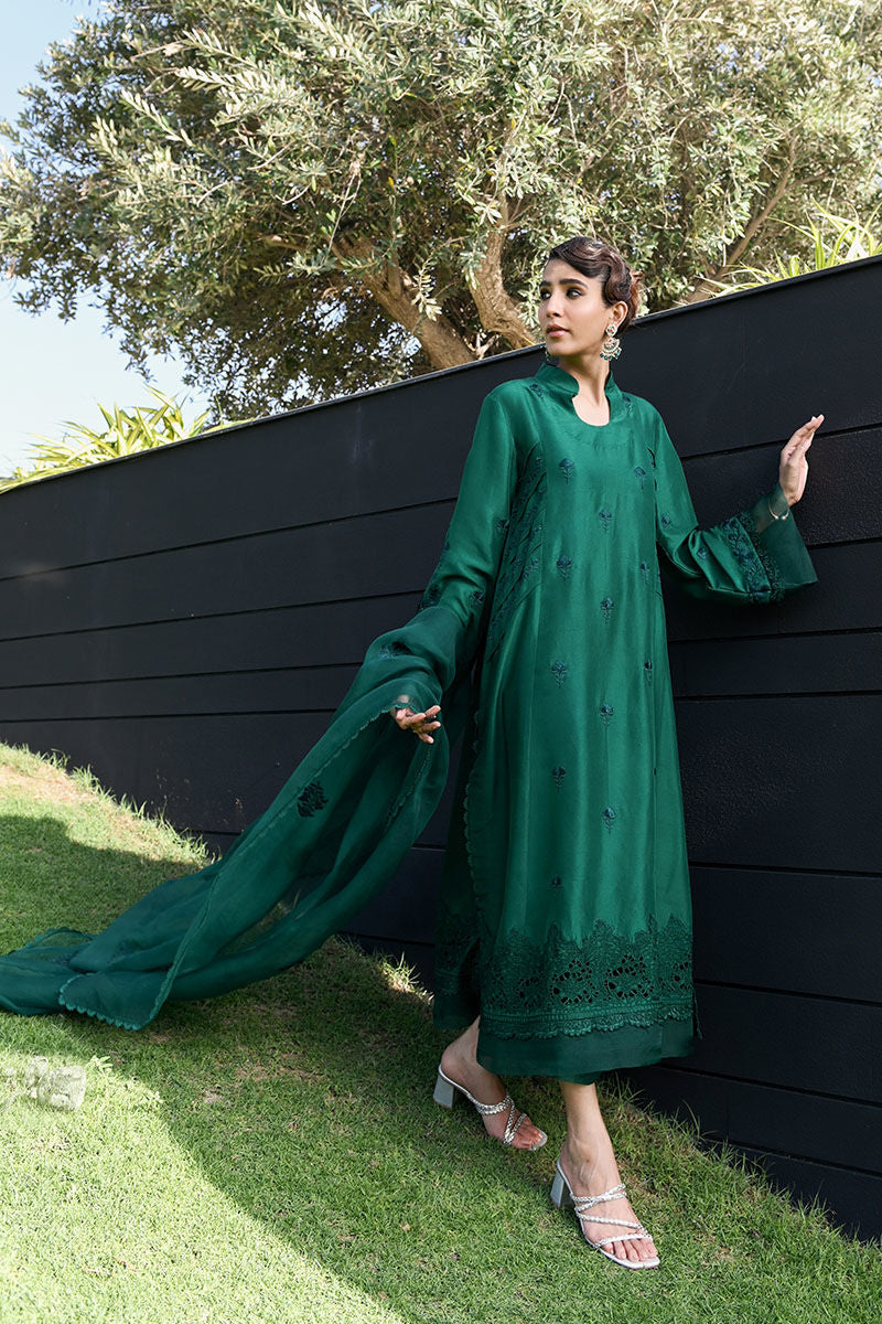 Ansab Jahangir | Luxury Silk Pret | DEEP LAKE by Ansab Jahangir - Designer Dress - Type: Ladies Clothes - Available at Libayah - 100% Original