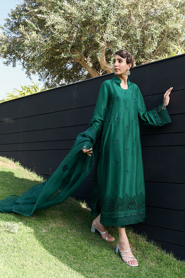 Ansab Jahangir | Luxury Silk Pret | DEEP LAKE by Ansab Jahangir - Designer Dress - Type: Ladies Clothes - Available at Libayah - 100% Original