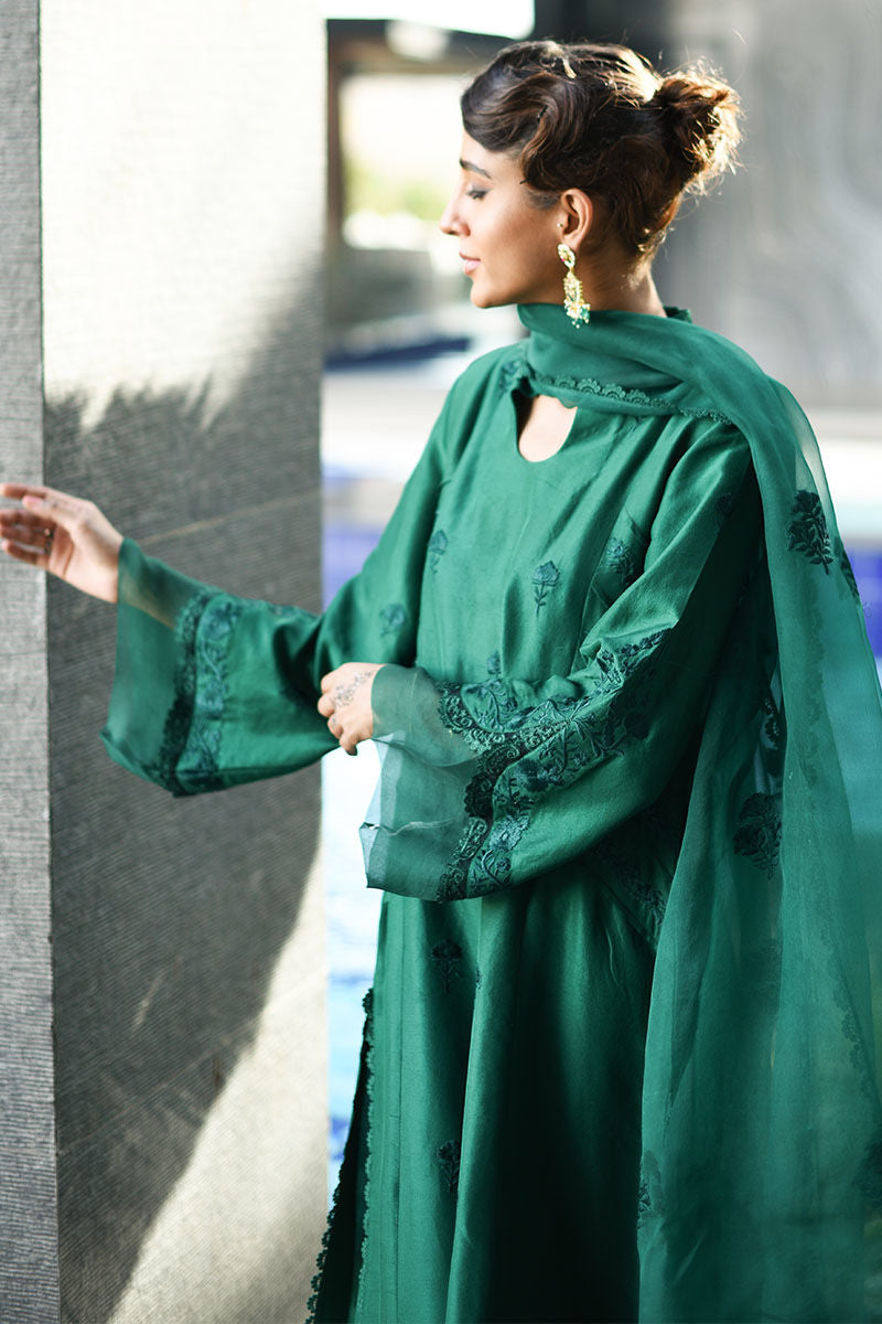 Ansab Jahangir | Luxury Silk Pret | DEEP LAKE by Ansab Jahangir - Designer Dress - Type: Ladies Clothes - Available at Libayah - 100% Original