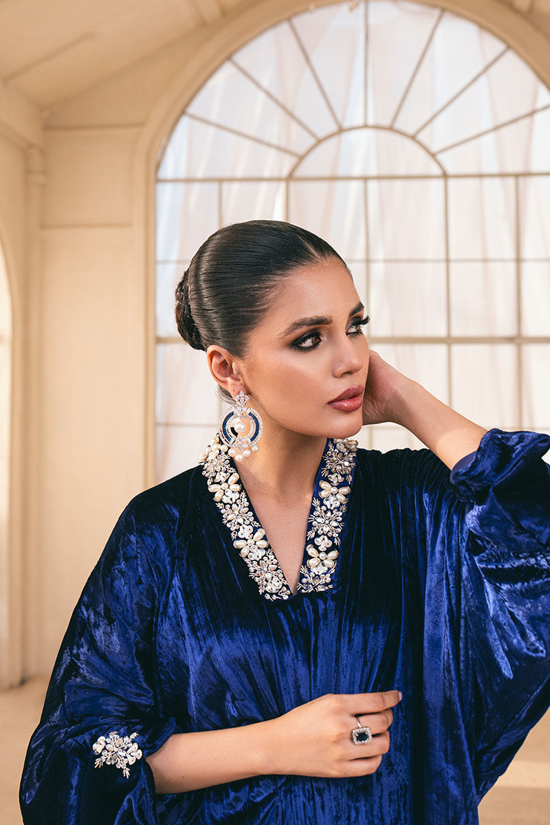 Fatima Khan | Luxury Pret 24 | LAPIS LAZULI by Fatima Khan - Designer Dress - Type: Luxury - Available at Libayah - 100% Original