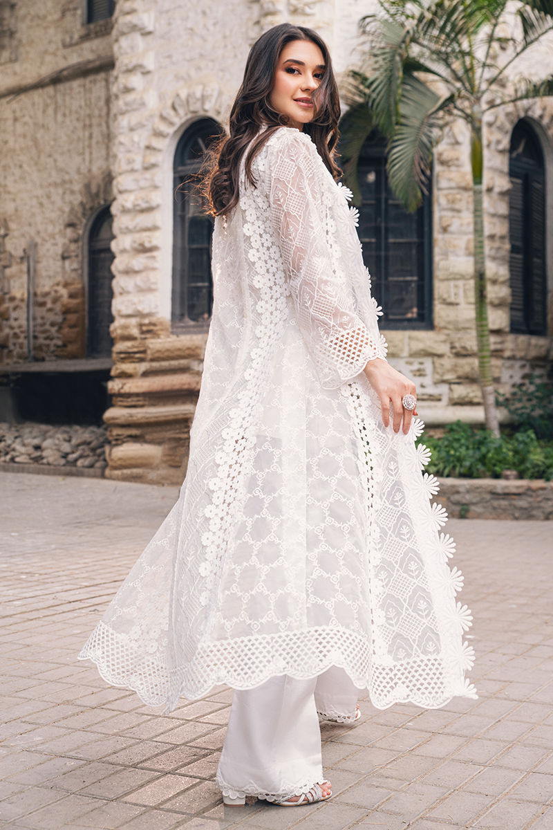 Fatima Khan | Best Sellers 24 | IRIS WHITE by Fatima Khan - Designer Dress - Type: Luxury - Available at Libayah - 100% Original