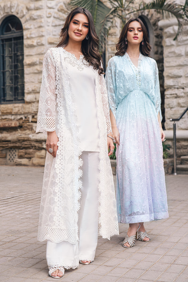 Fatima Khan | Best Sellers 24 | IRIS WHITE by Fatima Khan - Designer Dress - Type: Luxury - Available at Libayah - 100% Original