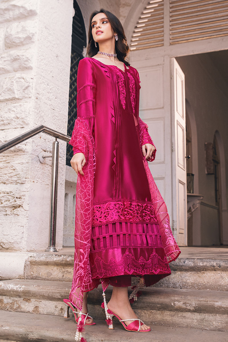 Fatima Khan | Luxury Pret 24 | FUCHSIA RUSH by Fatima Khan - Designer Dress - Type: Luxury - Available at Libayah - 100% Original