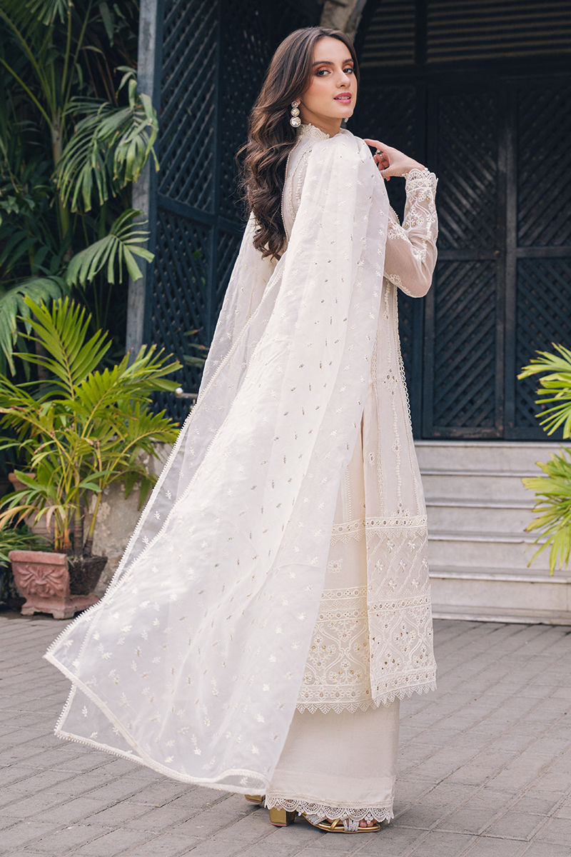 Fatima Khan | Luxury Pret 24 | MAGNOLIAN WHITE by Fatima Khan - Designer Dress - Type: Luxury - Available at Libayah - 100% Original