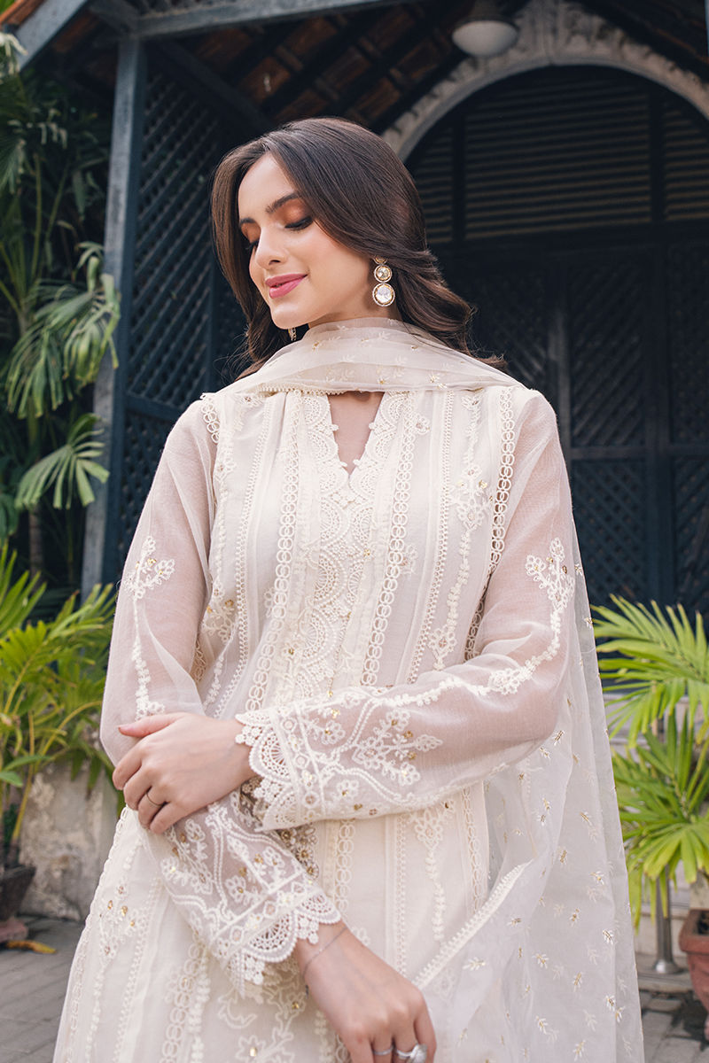 Fatima Khan | Luxury Pret 24 | MAGNOLIAN WHITE by Fatima Khan - Designer Dress - Type: Luxury - Available at Libayah - 100% Original
