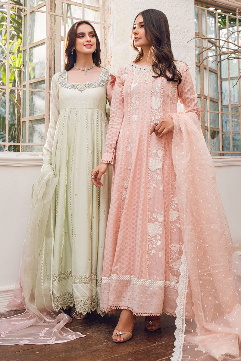 Fatima Khan | Luxury Pret 24 | MEADOW MINT KALIDAR by Fatima Khan - Designer Dress - Type: Luxury - Available at Libayah - 100% Original