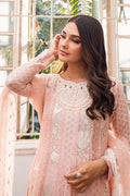 Fatima Khan | Best Sellers 24 | CORAL PEACH KALIDAR by Fatima Khan - Designer Dress - Type: Luxury - Available at Libayah - 100% Original