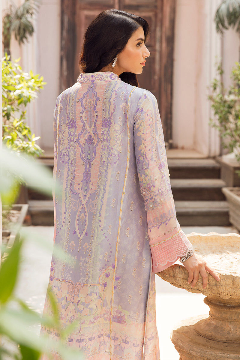 Ansab Jahangir | Digital Silk | Dreamy impression by Ansab Jahangir - Designer Dress  - Type : Ladies Clothes - Available at Libayah - 100% Original 