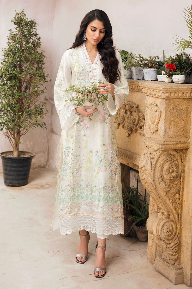 Ansab Jahangir | Luxury Silk Pret | WHISPER WHITE by Ansab Jahangir - Designer Dress - Type: Ladies Clothes - Available at Libayah - 100% Original