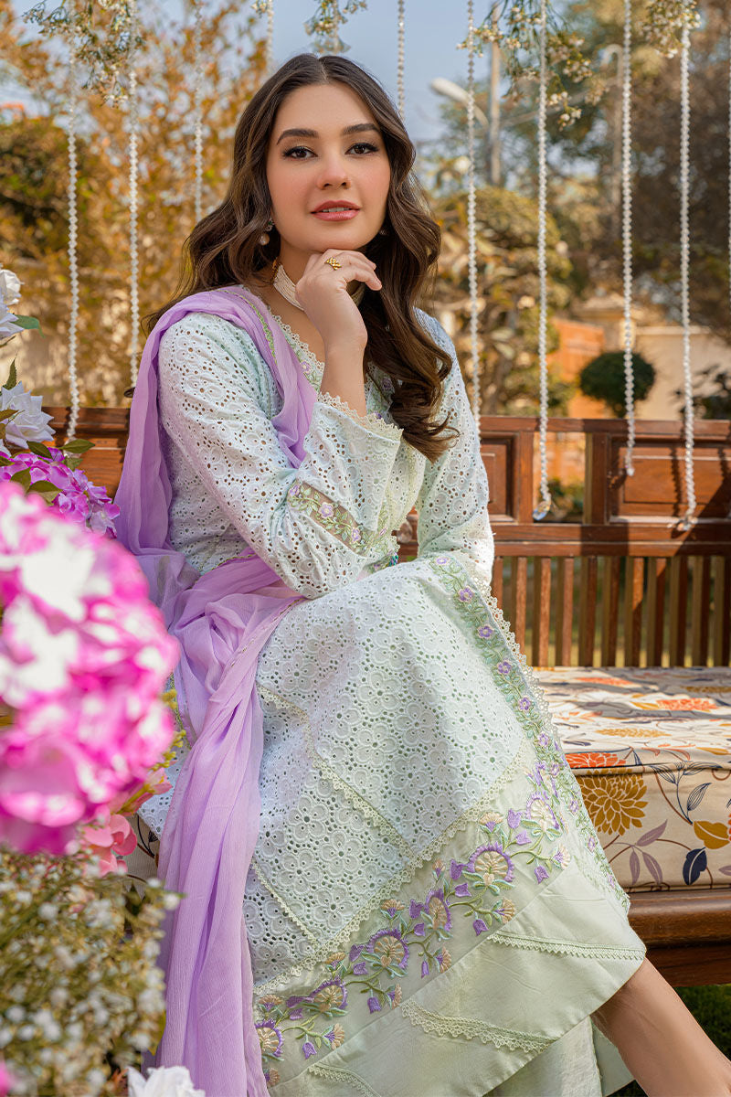 Fatima Khan | Best Sellers 24 | MINT CHIKAN ANGHARKA by Fatima Khan - Designer Dress - Type: Luxury - Available at Libayah - 100% Original
