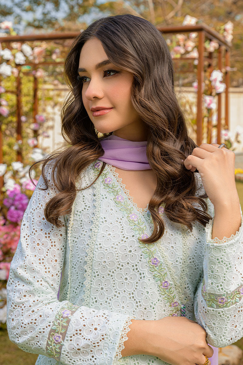 Fatima Khan | Best Sellers 24 | MINT CHIKAN ANGHARKA by Fatima Khan - Designer Dress - Type: Luxury - Available at Libayah - 100% Original