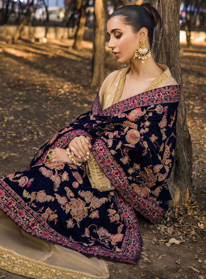 Zainab Chottani | Luxury Pret | MEHMAL- BLUE by Zainab Chottani - Designer Dress - Type: Ladies Clothes - Available at Libayah - 100% Original