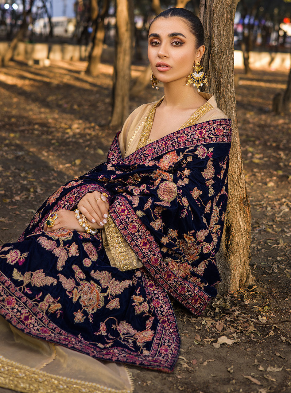 Zainab Chottani | Luxury Pret | MEHMAL- BLUE by Zainab Chottani - Designer Dress - Type: Ladies Clothes - Available at Libayah - 100% Original