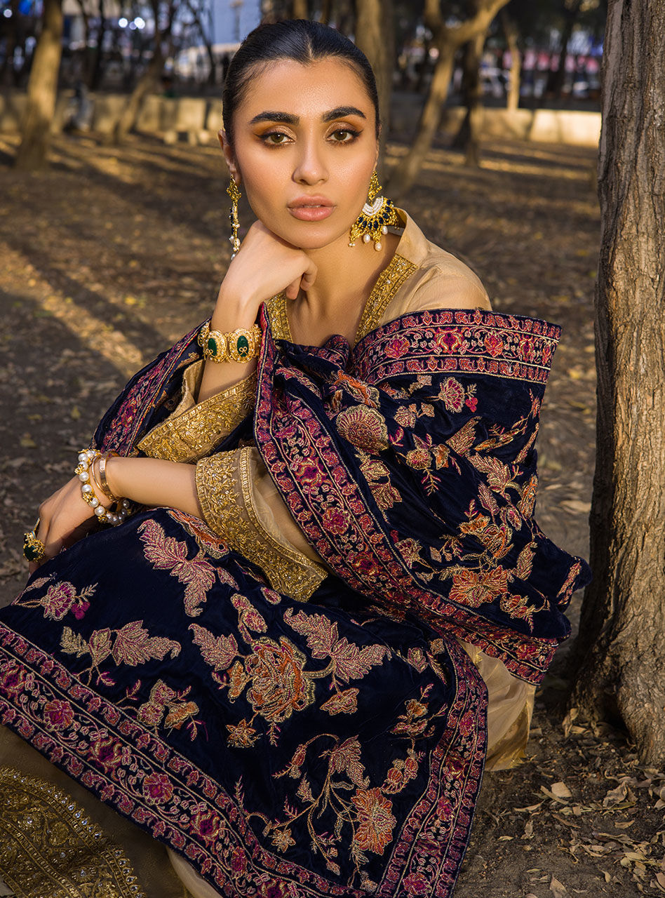 Zainab Chottani | Luxury Pret | MEHMAL- BLUE by Zainab Chottani - Designer Dress - Type: Ladies Clothes - Available at Libayah - 100% Original