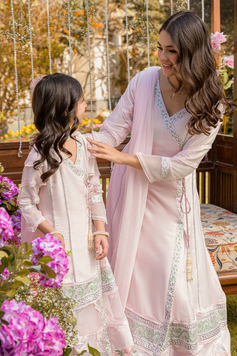 Fatima Khan | Best Sellers 24 | SPANISH PINK ANGHARKHA by Fatima Khan - Designer Dress - Type: Luxury - Available at Libayah - 100% Original