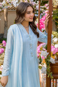 Fatima Khan | Best Sellers 24 | BLIZZARD BLUE by Fatima Khan - Designer Dress - Type: Luxury - Available at Libayah - 100% Original