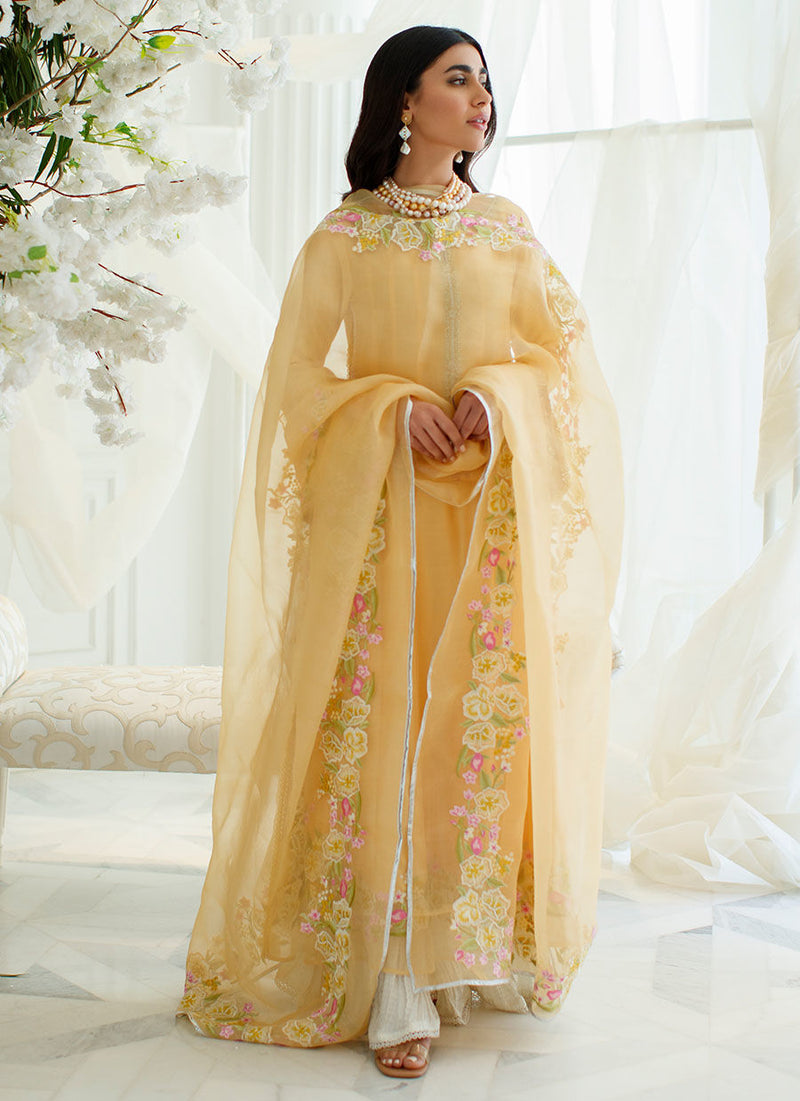 Farah Talib Aziz | Designer Picks 24 | MIMOSA SHIRT AND DUPATTA by Farah Talib Aziz - Designer Dress - Type: Ladies Clothes - Available at Libayah - 100% Original