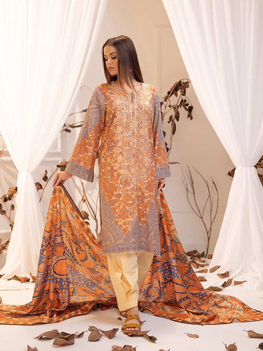 Salitex | Khaddar 24 |  K-02 by Salitex - Designer Dress - Type: Ladies Clothes - Available at Libayah - 100% Original