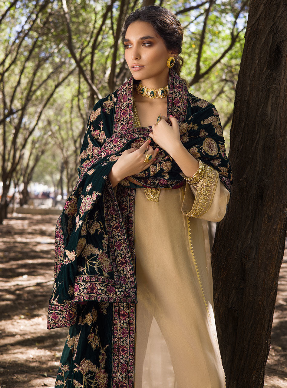 Zainab Chottani | Luxury Pret | MEHMAL-GREEN by Zainab Chottani - Designer Dress - Type: Ladies Clothes - Available at Libayah - 100% Original