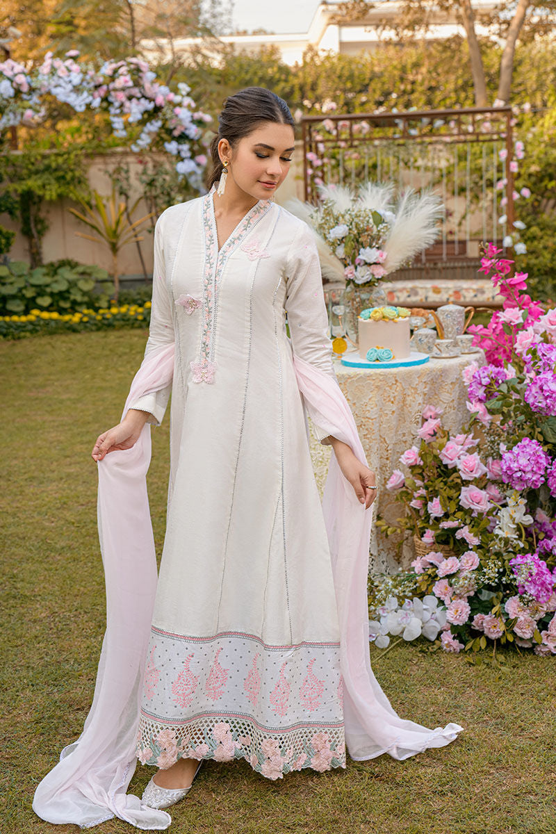 Fatima Khan | Luxury Pret 24 | BENJAMIN WHITE by Fatima Khan - Designer Dress - Type: Luxury - Available at Libayah - 100% Original