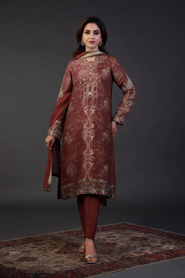 Shamaeel Ansari | Festive Edit | EE-07 by Shamaeel Ansari - Designer Dress  - Type : Ladies Clothes - Available at Libayah - 100% Original 