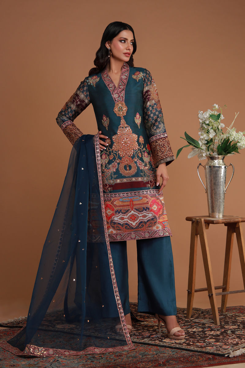 Shamaeel Ansari | Festive Edit |EE-11 by Shamaeel Ansari - Designer Dress  - Type : Ladies Clothes - Available at Libayah - 100% Original 