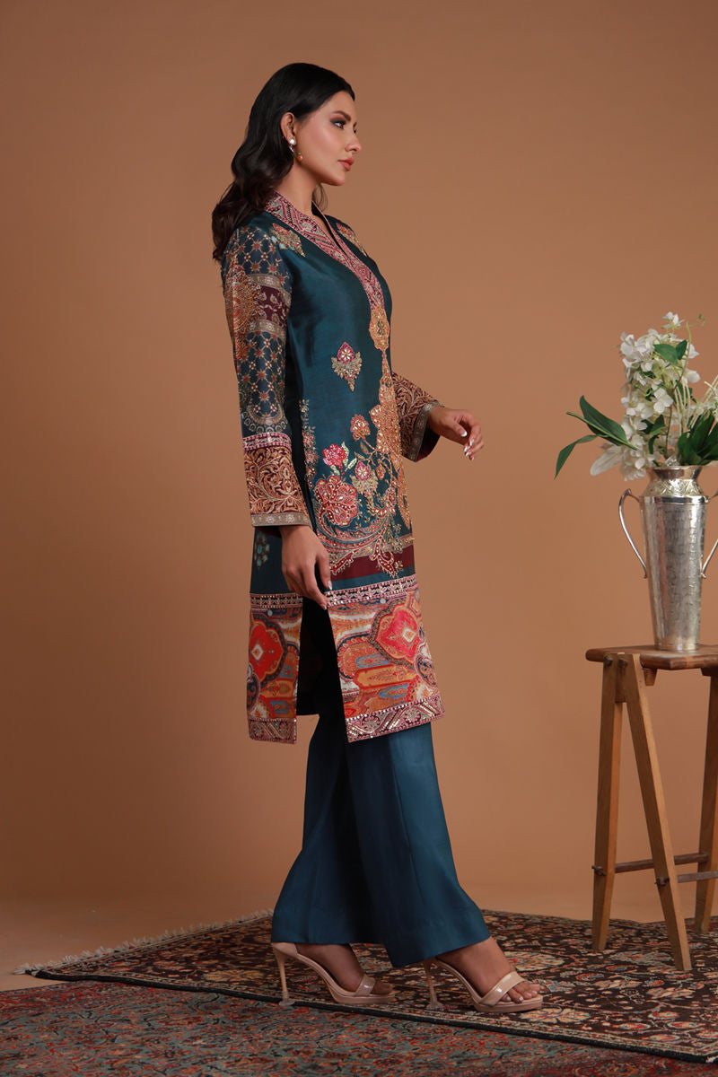 Shamaeel Ansari | Festive Edit |EE-11 by Shamaeel Ansari - Designer Dress  - Type : Ladies Clothes - Available at Libayah - 100% Original 