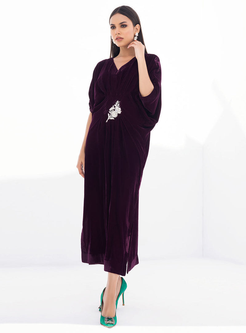 Zainab Chottani | Luxury Pret | PLUM WAVE by Zainab Chottani - Designer Dress - Type: Ladies Clothes - Available at Libayah - 100% Original