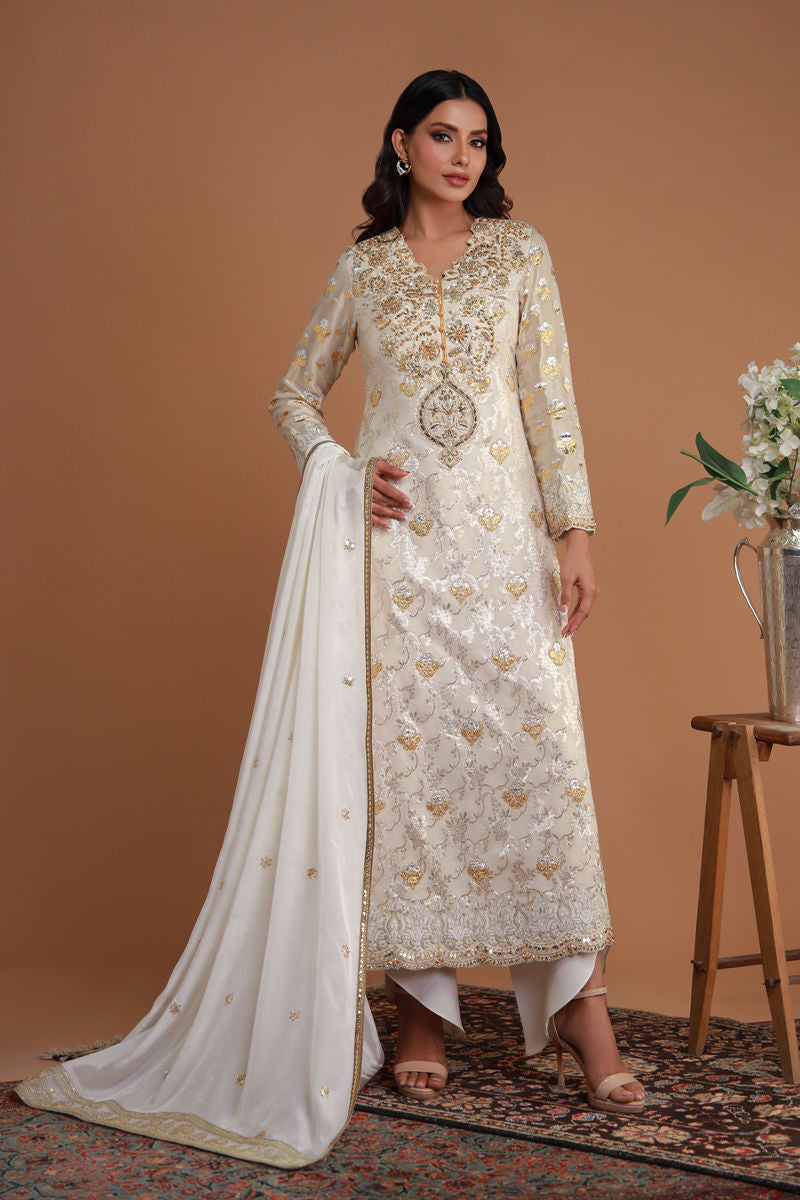 Shamaeel Ansari | Festive Edit | EE-15 by Shamaeel Ansari - Designer Dress  - Type : Ladies Clothes - Available at Libayah - 100% Original 