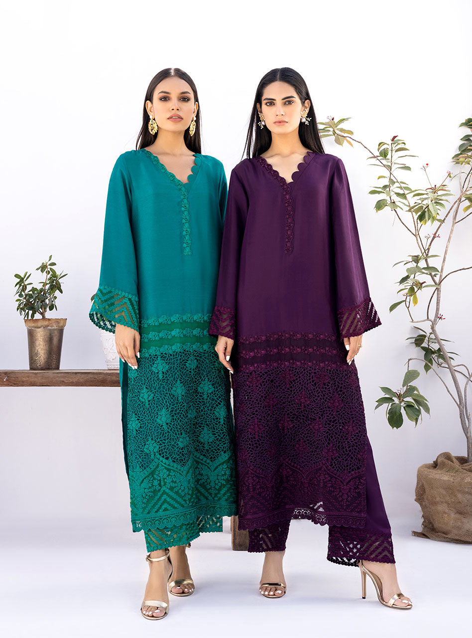 Zainab Chottani | Casual Pret | SHADOW GREEN by Zainab Chottani - Designer Dress - Type: Casual - Available at Libayah - 100% Original