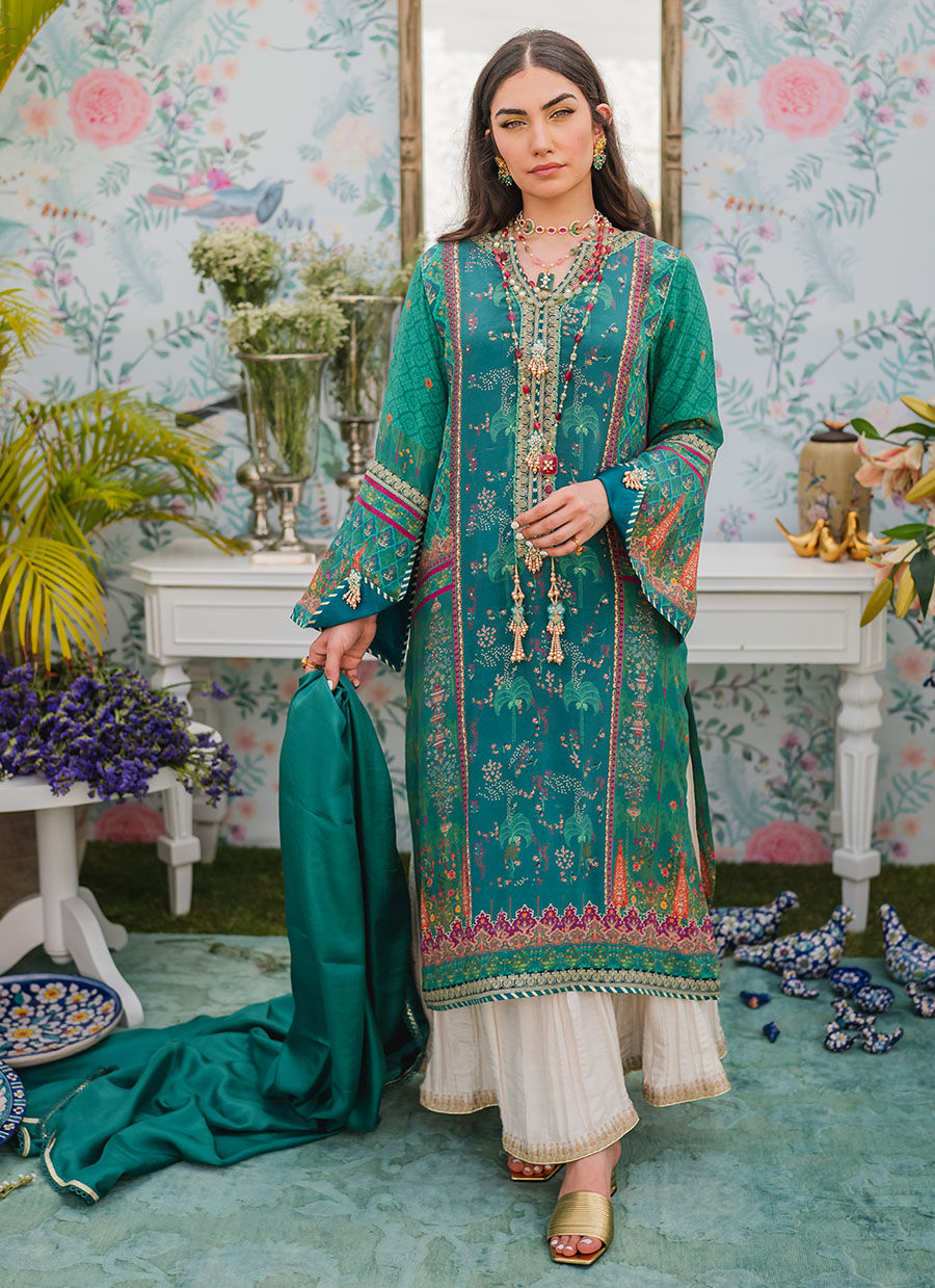 Farah Talib Aziz | Designer Picks 24 | JUNEBERRY SHIRT AND DUPATTA by Farah Talib Aziz - Designer Dress - Type: Ladies Clothes - Available at Libayah - 100% Original