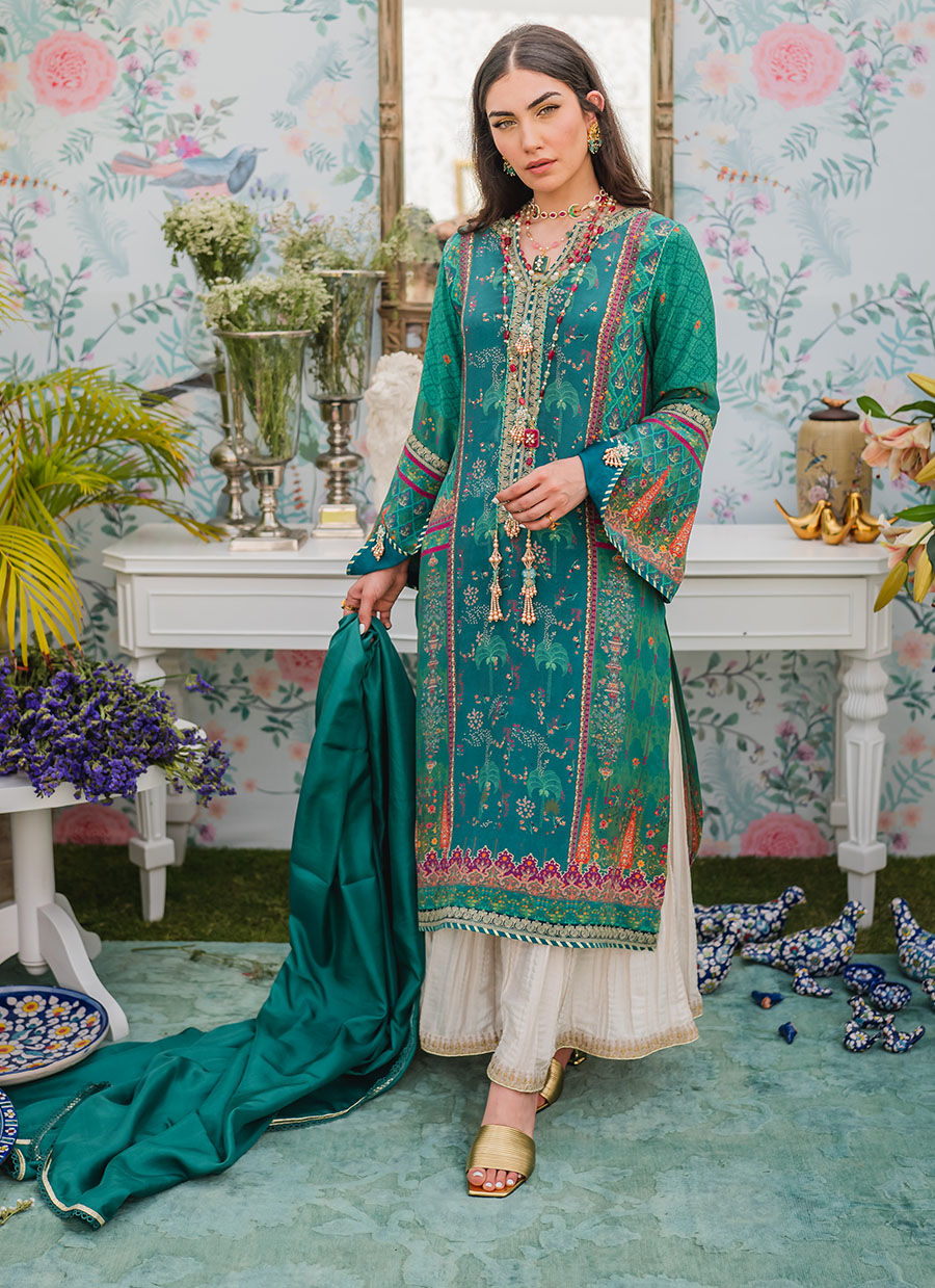 Farah Talib Aziz | Designer Picks 24 | JUNEBERRY SHIRT AND DUPATTA by Farah Talib Aziz - Designer Dress - Type: Ladies Clothes - Available at Libayah - 100% Original