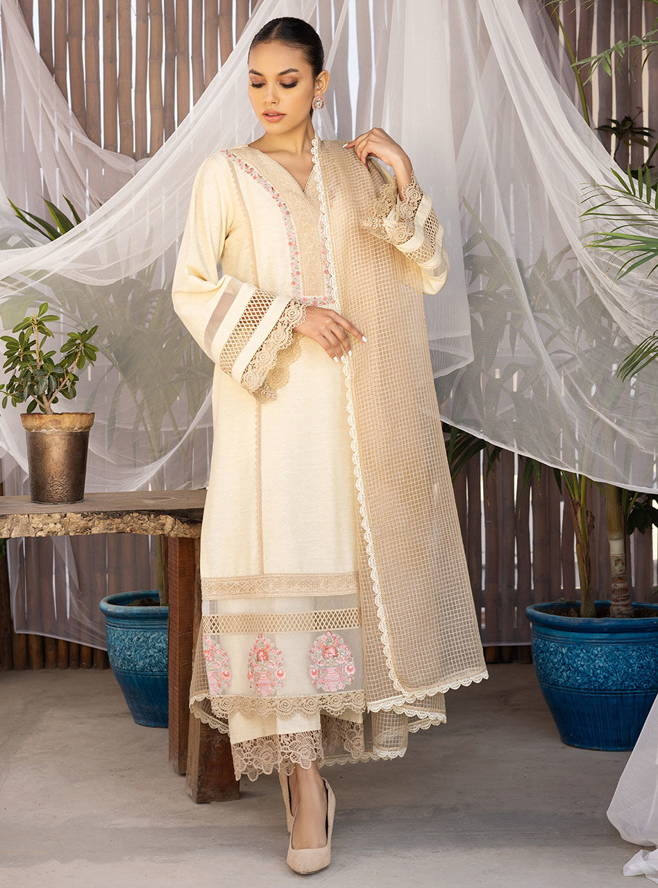 Zainab Chottani | Luxury Pret | IVORY OPAL by Zainab Chottani - Designer Dress - Type: Ladies Clothes - Available at Libayah - 100% Original