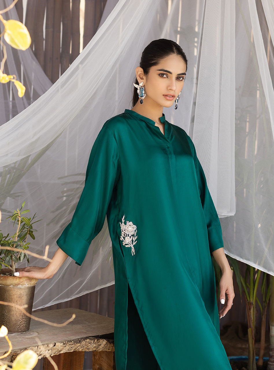 Zainab Chottani | Luxury Pret | EMERALD SAGE by Zainab Chottani - Designer Dress - Type: Ladies Clothes - Available at Libayah - 100% Original