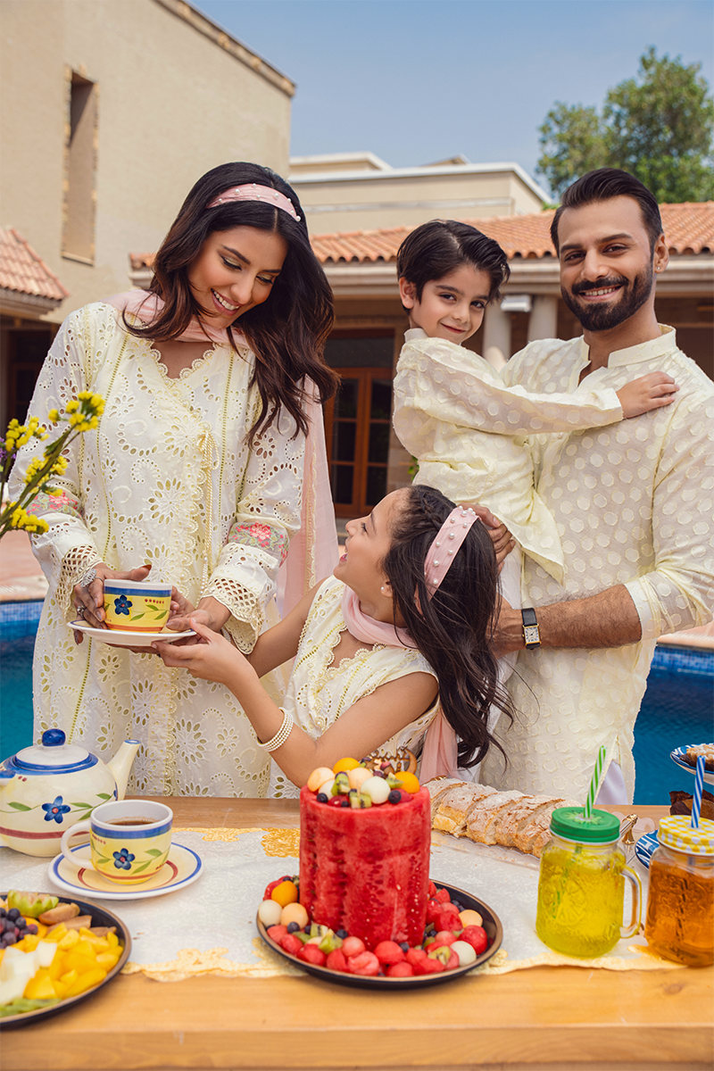 Fatima Khan | Luxury Pret 24 | LEMON BLUSH by Fatima Khan - Designer Dress - Type: Luxury - Available at Libayah - 100% Original