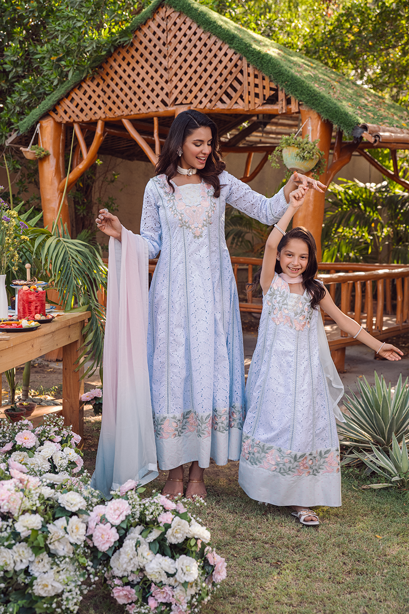 Fatima Khan | Luxury Pret 24 | ETHEREAL SKY BLUE by Fatima Khan - Designer Dress - Type: Luxury - Available at Libayah - 100% Original