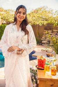 Fatima Khan | Luxury Pret 24 | ROSE WATER PEACH by Fatima Khan - Designer Dress - Type: Luxury - Available at Libayah - 100% Original