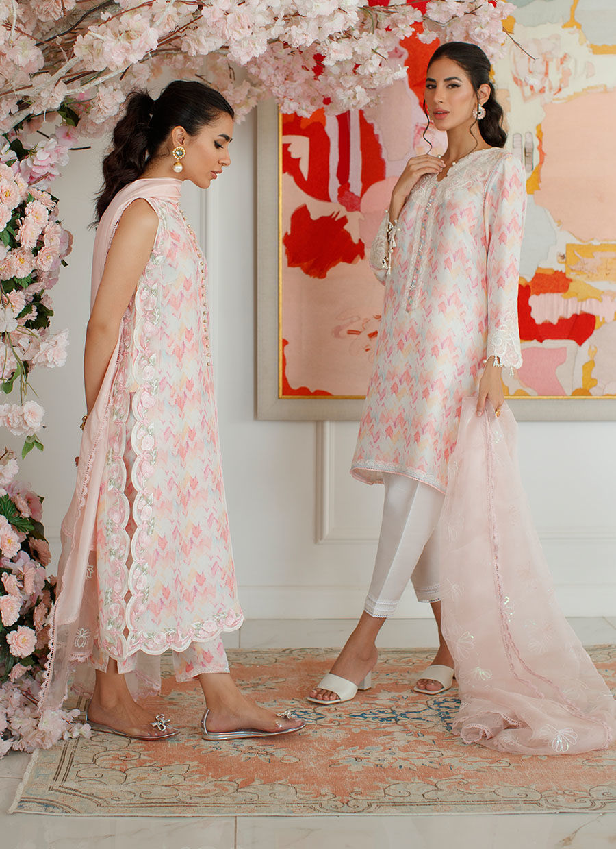 Farah Talib Aziz | Designer Picks 24 | IKAT EMMA SHIRT AND DUPATTA by Farah Talib Aziz - Designer Dress - Type: Ladies Clothes - Available at Libayah - 100% Original