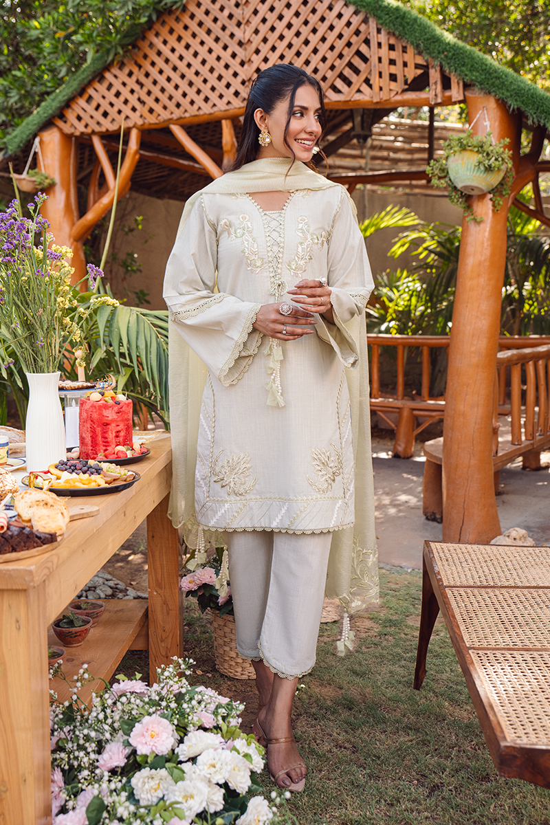 Fatima Khan | Luxury Pret 24 | SAGE IRISH GREEN by Fatima Khan - Designer Dress - Type: Luxury - Available at Libayah - 100% Original