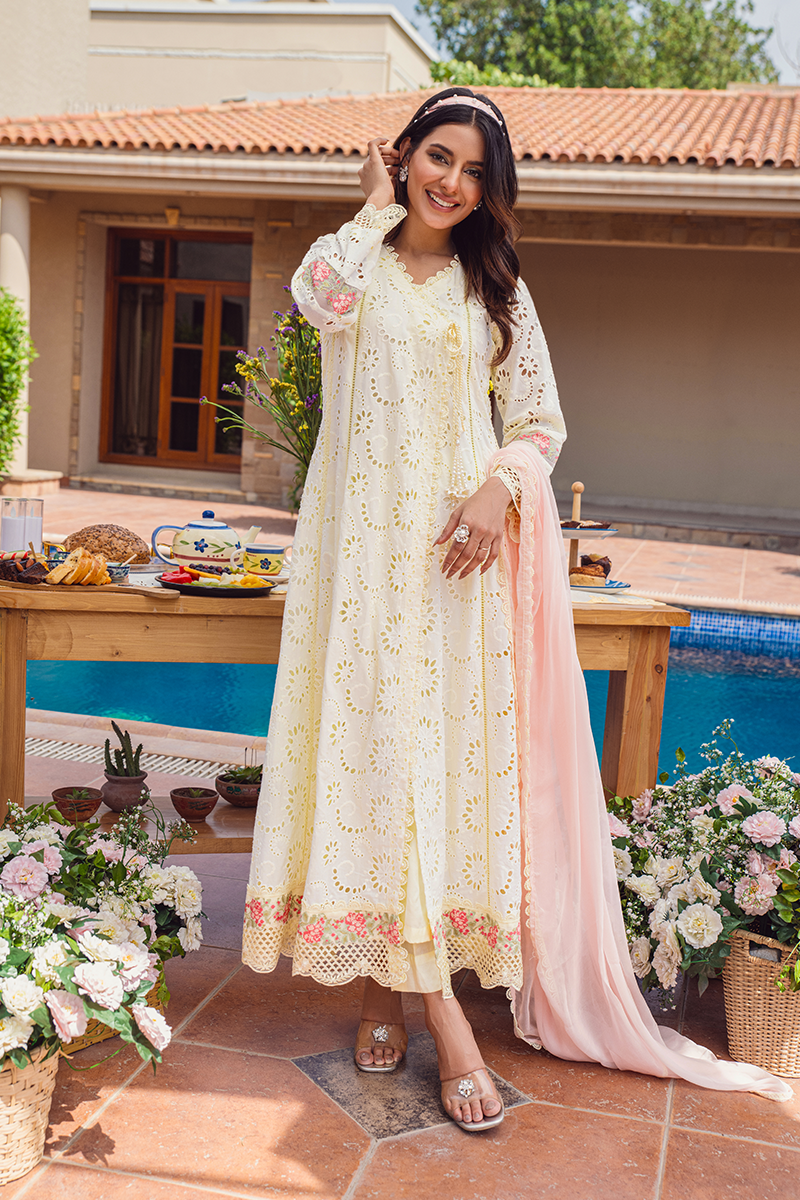 Fatima Khan | Luxury Pret 24 | LEMON BLUSH by Fatima Khan - Designer Dress - Type: Luxury - Available at Libayah - 100% Original