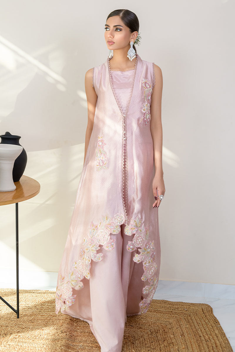 Fatima Khan | Luxury Pret 24 | TISSUE PINK by Fatima Khan - Designer Dress - Type: Luxury - Available at Libayah - 100% Original