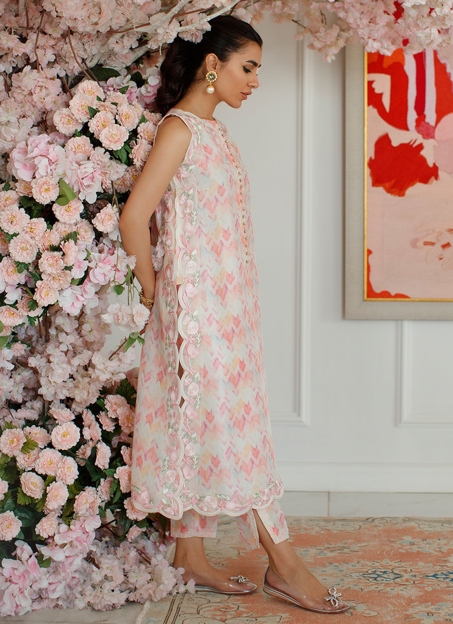 Farah Talib Aziz | Designer Picks 24 | IKAT EMMA SHIRT AND DUPATTA by Farah Talib Aziz - Designer Dress - Type: Ladies Clothes - Available at Libayah - 100% Original