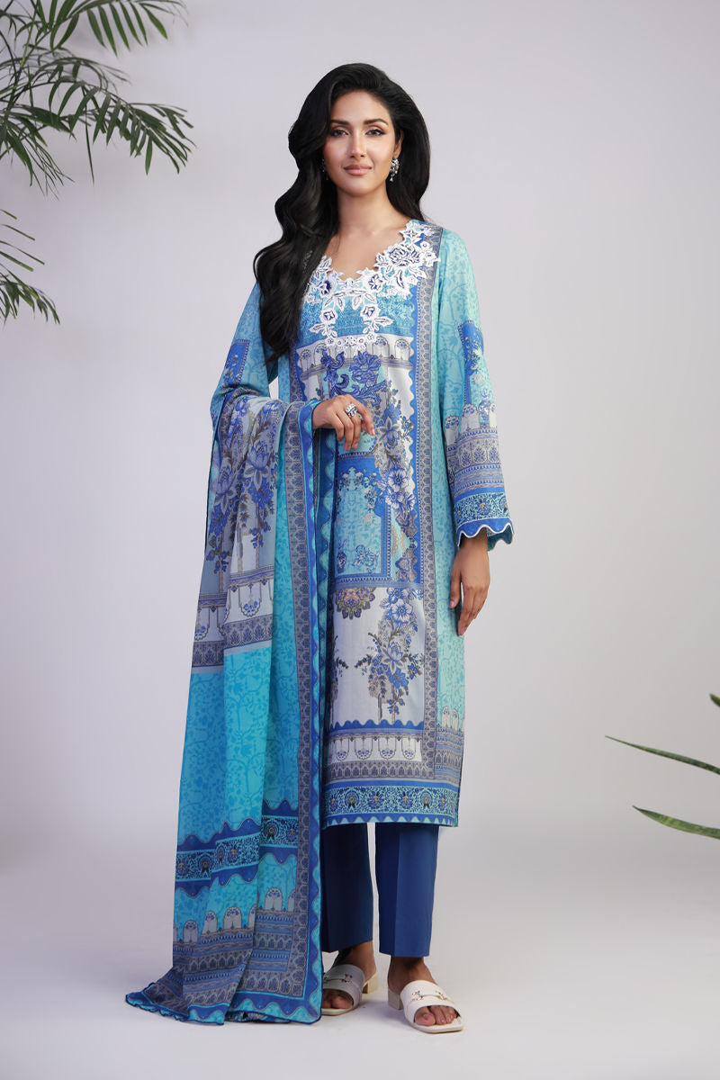 Shamaeel Ansari | Gulrang Lawn | Gulrang-01 by Shamaeel Ansari - Designer Dress  - Type : Ladies Clothes - Available at Libayah - 100% Original 