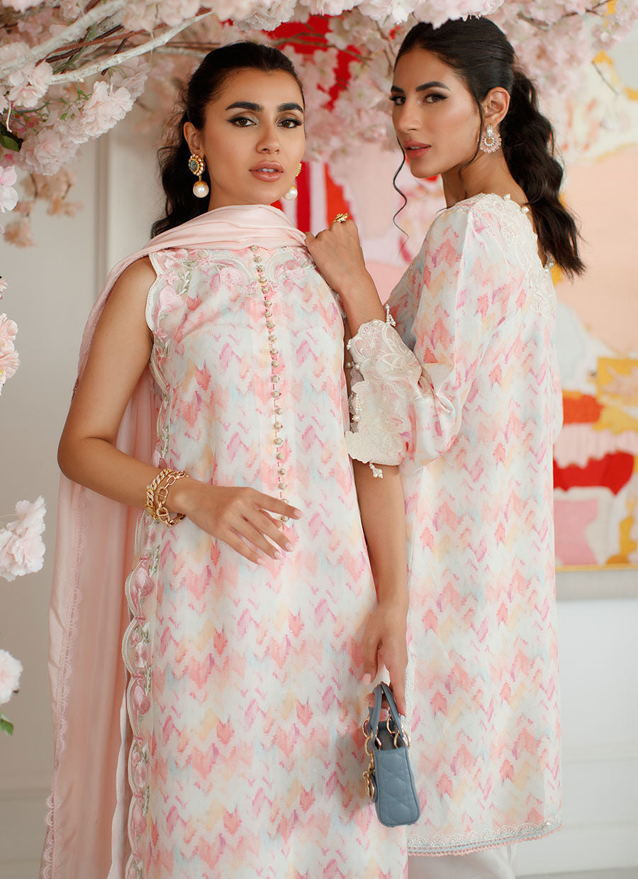 Farah Talib Aziz | Designer Picks 24 | IKAT EMMA SHIRT AND DUPATTA by Farah Talib Aziz - Designer Dress - Type: Ladies Clothes - Available at Libayah - 100% Original